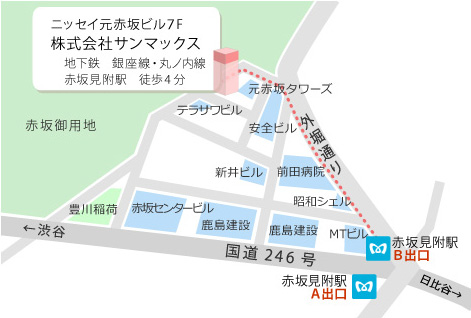 株式会社サンマックス 地図